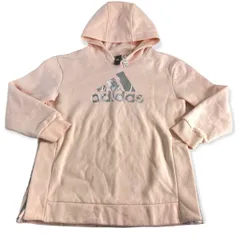 adidas アディダス スウェットパーカー 長袖 パーカー 裏起毛 ビックロゴ 管理を71