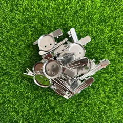 2WAY コサージュピン 台座30mm ブローチピン クリップ付き 15個