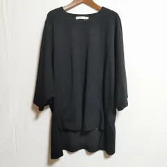#anc アズノウアズ ドゥバズ オオラカ AS KNOW AS de base olaca チュニック 七分袖 ドルマン 3 黒 レディース [898167]