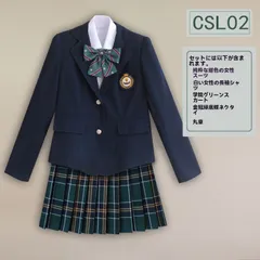 スーツ 制服 5点セット 学生服 卒業式 入学式 女子高生 ブレザー 上下セット 高校 スクール S-3XL M250419-5