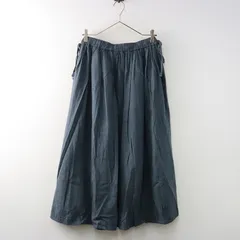 サマンサモスモス Samansa Mos2 SM2 脇リボンスカート F∥グリーン ロング フレア イージー マキシ丈 ボトムス【2400014587777】