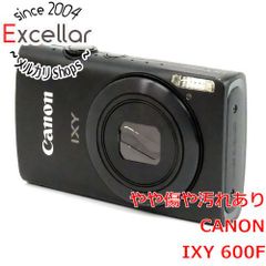 [bn:3] Canon製　デジカメ IXY 600F　ブラック　1210万画素　本体のみ　液晶画面いたみ