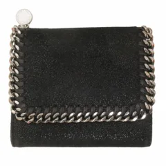 ステラマッカートニー STELLA McCARTNEY ファラベラ スモール フラップ ウォレット MALL FLAP WALLET 財布 三つ折り コンパクト チェーン 黒 ブラック 0609 ■GY19 レディース