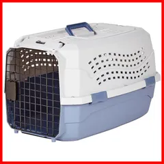 高さ33cm x x 奥行58 幅38 Mサイズ グレーブルー 9kgまで 小型犬・猫用 ダブルドア ペットキャリー ベーシック