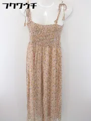 ◇ Another Edition アナザーエディション 花柄 フラワー キャミソール オールインワン オレンジ系 レディース  【中古】 【1112200005880】