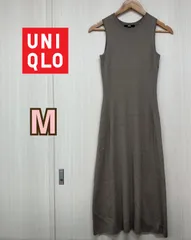 UNIQLOレディース　コットンブレンド　ニットワンピース（ノースリーブ）Ｍ