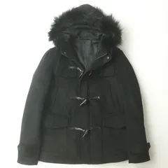 Roen ロエン カシミヤ混 ラクーンファー ダッフルコート 黒 M Roen ロエン カシミヤ混 ラクーンファー ダッフルコート 黒 M