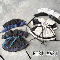 オビツ11　ヘッドアクセ+ワンピース　ねんどろいどどーる　メイド　ドレス　コスプレ　なりきり