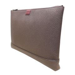 ACATE アカーテ バッグ メンズ / SACCHETTO-L DARK BROWN サケット シュリンクレザー クラッチバッグ ジップポーチ ダークブラウン / イタリア ブランド A4サイズ