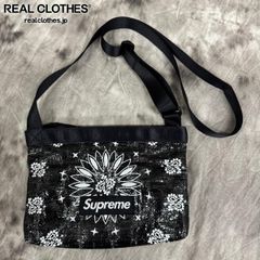 Supreme/シュプリーム【21SS】Bandana Tarp Side Bag/バンダナ トラップ サイドバッグ/ショルダーバッグ/ブラック