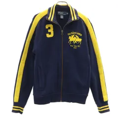 POLO RALPH LAUREN ポロラルフローレン スウェット ジップジャケット XS ネイビー 裏起毛 メンズ 古着