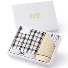 未使用】DAKS ダックス 綿バスマット ハウスチェック 刺繍ロゴ 日本製