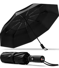 Repel Umbrella 防風トラベルアンブレラ - 折りたたみ傘自動開閉 - 折りたたみ傘 最強 - 折り畳み傘おしゃれ - コンパクト、軽量、自動、強力、ポータブル - 耐風、雨用の小型折りたたみバックパックアンブレラ - 男性用、女性用