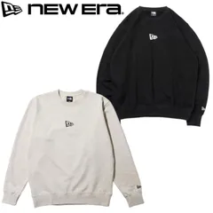 新品 NEWERA ニューエラ 正規品 スウェット トレーナー プルオーバー フラッグロゴ ワンポイント シンプル メンズ レディース グレー オートミール 黒 ブラック 大きいサイズ M L XL LL XXL 3L 14324653 13755318