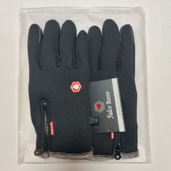 [Falco Rosso] 防寒手袋 XL 防風 撥水 スマホ対応 裏ボア 裏起毛 タッチパネル対応 サイクルグローブ 男女兼用 メンズ レディース ファスナー付き 登山 トレッキング 冬用 耐摩耗