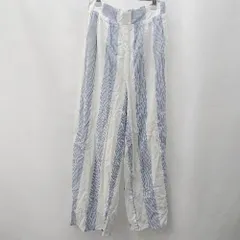 ◇ Θ AZUL BY MOUSSY アズールバイマウジー ストライプ イージーパンツ サイズS ホワイト系 レディース E  【1506190016658】