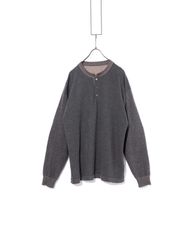 crepuscule　クレプスキュール　Henley neck L/S 2101-005ヘンリーネックカットソー