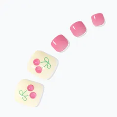 新品 5S05「チェリーベリー」DASHING DIVA ダッシングディバ マジックプレス フット ペディキュア ネイルチップ 付け爪