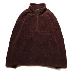 90's 00's エディーバウアー ハーフジップ パイルフリースジャケット (L) エンジ系 90年代 旧タグ オールド アウトドア Eddie Bauer アメリカ古着 USED  ビンテージ ヴィンテージ