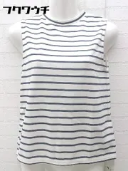 ◇ ●美品● N. ノースリーブ カットソー サイズM ホワイト ブラック レディース  【1002801436490】