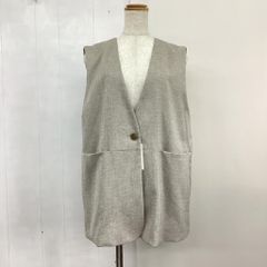 極美品✨23区 オックスストレッチ ノーカラージレ 大きめ44 グレー