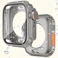 【特価】防水ケース 6 Watch Watch お風呂Apple スポーツ 新型ケース 防曇 側面カバー ガラスフイルム 背面カバー フイルム（44mm|チタンゴルード） 3in1 アップルウォッチ44mm 本体を全面保護 ケース 44mm 4/5/6/SE