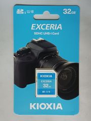 【新品・未開封】Kioxia 32GB Exceria SDメモリカードSDHC UHS-I U1 Class 10 リード100MB/秒。 32GB LNEX1L032GG4