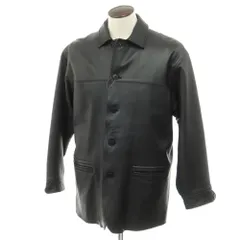 【中古】ビームス BEAMS オーバーサイズ レザーブルゾン ブラック【サイズL】【メンズ】のサムネイル
