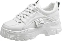 スニーカー レディース 未使用 厚底スニーカー ダッドシューズ ダッドスニーカー 身長アップ ウォーキングシューズ 韓国 美脚 脚長効果 日常 通学 通勤 歩きやすい 22.5cm-25.0cm linglingjiu01