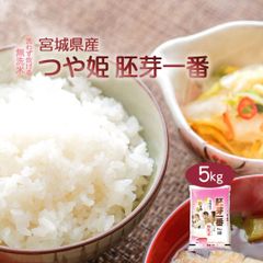 無洗米 米 宮城県産 つや姫 胚芽一番 5kg 令和6年産 お米 白米 おくさま印 国産 食品 ギフト 引っ越し 挨拶 出産 内祝い 母の日 父の日 お中元 お歳暮 結婚 快気 還暦 香典返し お年賀 送料無料