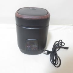 W771　アルコレ ミニライスクッカー AL COLLE ARC-T2001　ブラック アルファックス・コイズミ コンパクト 炊飯器 一人暮らし 2合焚き