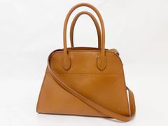 THE ROW ザ ロウ SOFT MARGAUX 10 マルゴー10 カーフスキン ブラウン トートバッグ ショルダーバッグ W1190 L72 CUIR SHG 新品同様