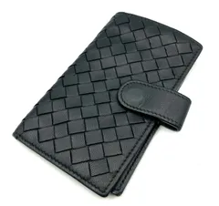 【鑑定済み】正規品 BOTTEGA VENETA  ボッテガヴェネタ イントレチャート 6連キーケース レザー ブラック