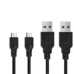 PS4 コントローラー 用 充電 ケーブル 1.8M micro USB 充電 データケーブル 【2本セット】 急速充電 高速データ転送 各種 Xbox One/PlayStation4 slim/PS4 Pro等その他機器対応