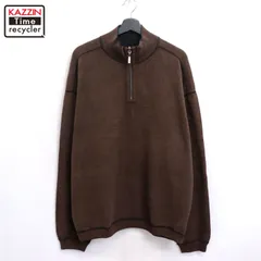 00s Tommy Bahama ハーフジップ コットン ニットセーター XL~サイズ相当 ビッグサイズ オーバーサイズ