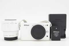 C211748-1)Nikon 1 J1 ミラーレスカメラ ホワイト 30－１１０㎜　レンズ