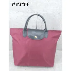 ◇ nano universe ナノユニバース ハンド トート バッグ ワインレッド ブラック レディース 【中古】 【1002801457747】