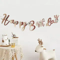Uchi 誕生日 飾り付け ガーランド レターバナー ガーランド 飾り ハッピーバースデー HAPPY BIRTHDAY ハーフバースデー 飾り 男の子 女の子 バースデー Garland 写真背景 記念撮影 壁飾り デコレーション お祝い
