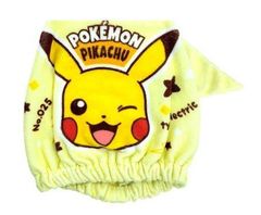 081654 キャラクター タオルキャップ ( キャップタオル ) ポケットモンスター( ピカチュウ クリーム系 ) ポケモン モンスターボール ピカチュウ タオル 帽子 プール イエロー系のサムネイル
