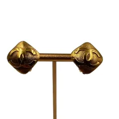 CHANEL シャネル ヴィンテージクラシック ひし形 イヤリング ゴールド　