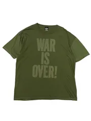 短時間 早い者勝ち！■ ジョン・レノン WAR IS OVER Tシャツ 訳あり 送料無料】WAR IS.. OVER? ロックTシャツ（White） イマジン
