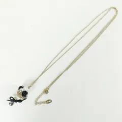 ピンクハウス★ネックレス ペンダント 黒×ゴールド系 ビーズモチーフ k3321