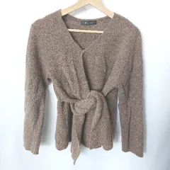 ◇ COCODEAL ココディール Ｖネック 綺麗め シンプル 長袖 ニット セーター サイズ2 ブラウン レディース E  【1406180084875】