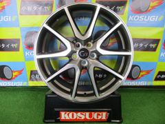 G'z　7.5J-18　5H100　+50　プリウス　カローラツーリング　カローラスポーツなど　中古ホイール　4本　【Y63　大和店】