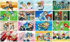 【中古】ブックカバー・しおり(キャラクター) 全16種セット 「イナズマイレブン ストーンペーパーブックカバーコレクション」