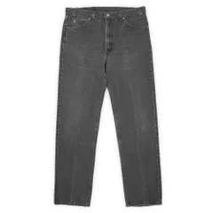 リーバイス Levi's 90s 90年代 505 ブラックデニムパンツ ジーンズ サルファ 後染め 定番 MADE IN USA アメリカ製 オレンジタブ ヒゲ 501 ヴィンテージ 古着 メンズ 黒 W34 L32【中古】