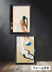 北野恒富　阿波踊　舞子　肉筆水彩　紙本著色　浮世絵　大型額装　日本画　kt46c 北野恒富 阿波踊 舞子 肉筆水彩 紙本著色 浮世絵 大型額装 日本