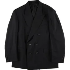 古着 クリスチャンディオール Christian Dior MONSIEUR ストライプ柄 ダブルブレスト ピークドラペル/evb029951