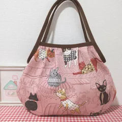 グラニーバッグ（おしゃれ猫ちゃん＊ピンク）