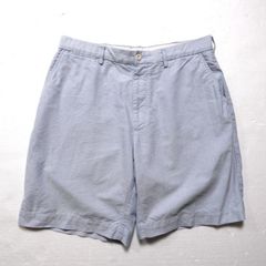 90's 00's ポロラルフローレン ノータック オックスフォード コットン ショーツ (34) 青 90年代 00年代 旧タグ オールド ショートパンツ　アメリカ古着 USED  ビンテージ ヴィンテージ
